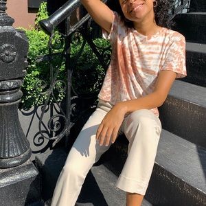 Everlane the straight leg crop in White Bone